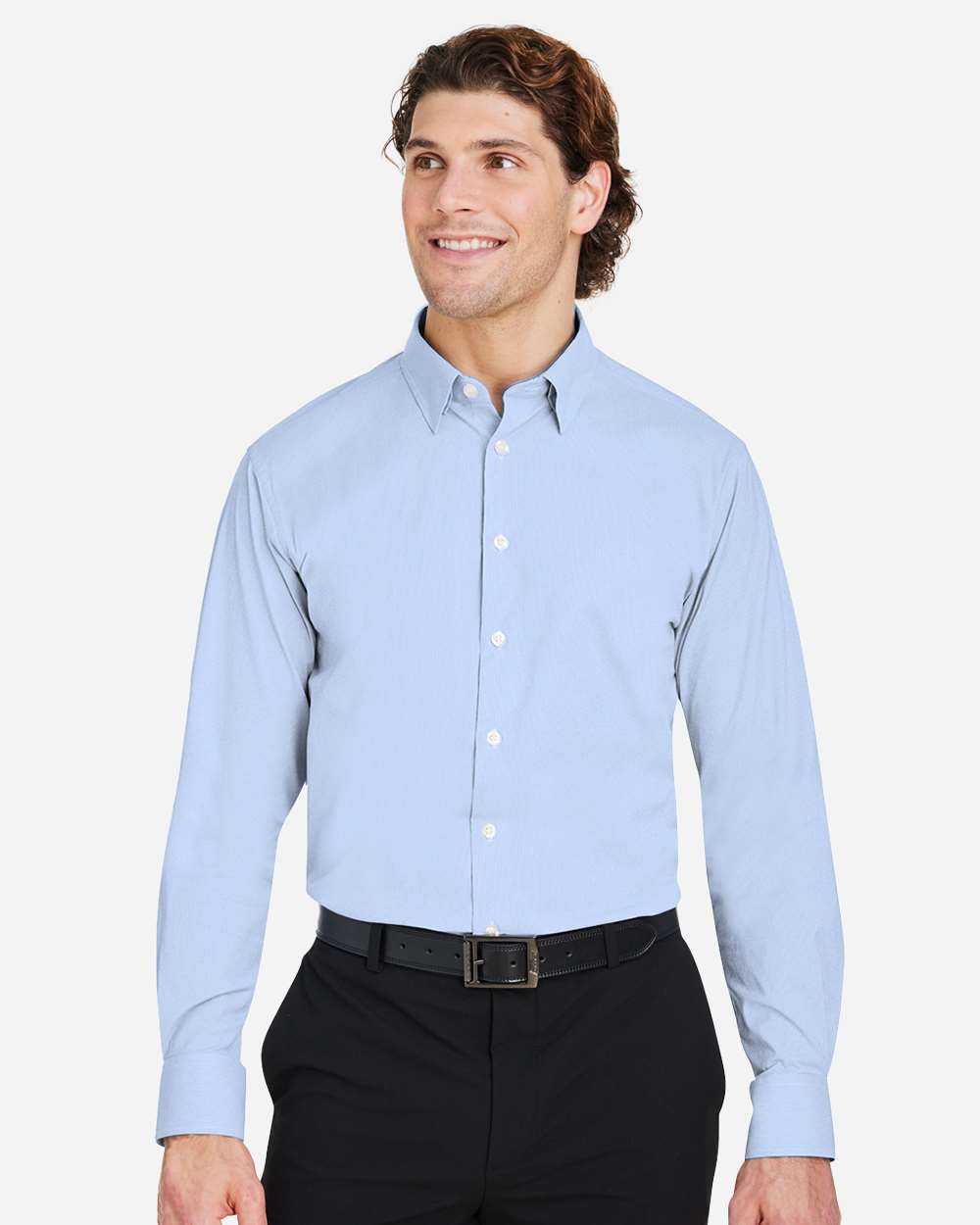 Devon & Jones CrownLux Performance® Microstripe Dress Shirt DG537
