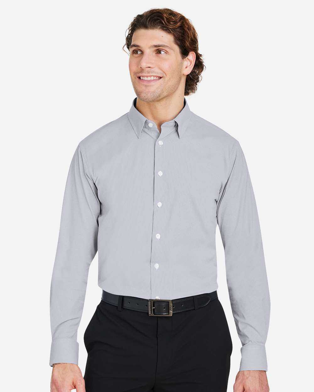 Devon & Jones CrownLux Performance® Microstripe Dress Shirt DG537
