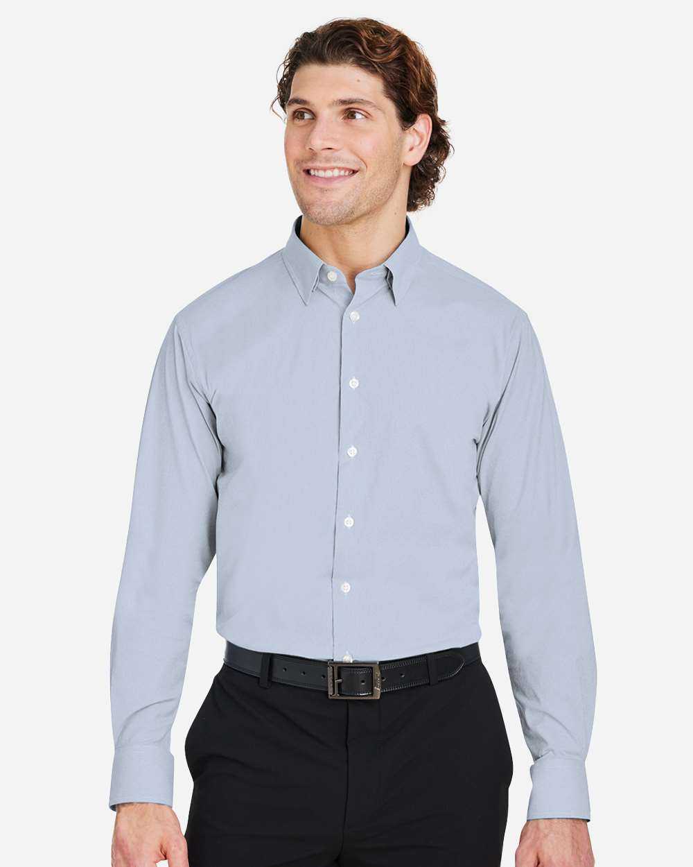 Devon & Jones CrownLux Performance® Microstripe Dress Shirt DG537
