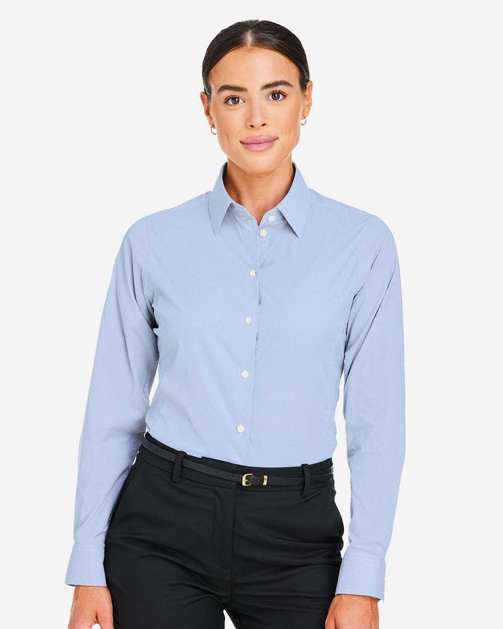 Devon & Jones Women's CrownLux Performance® Microstripe Dress Shirt DG537W