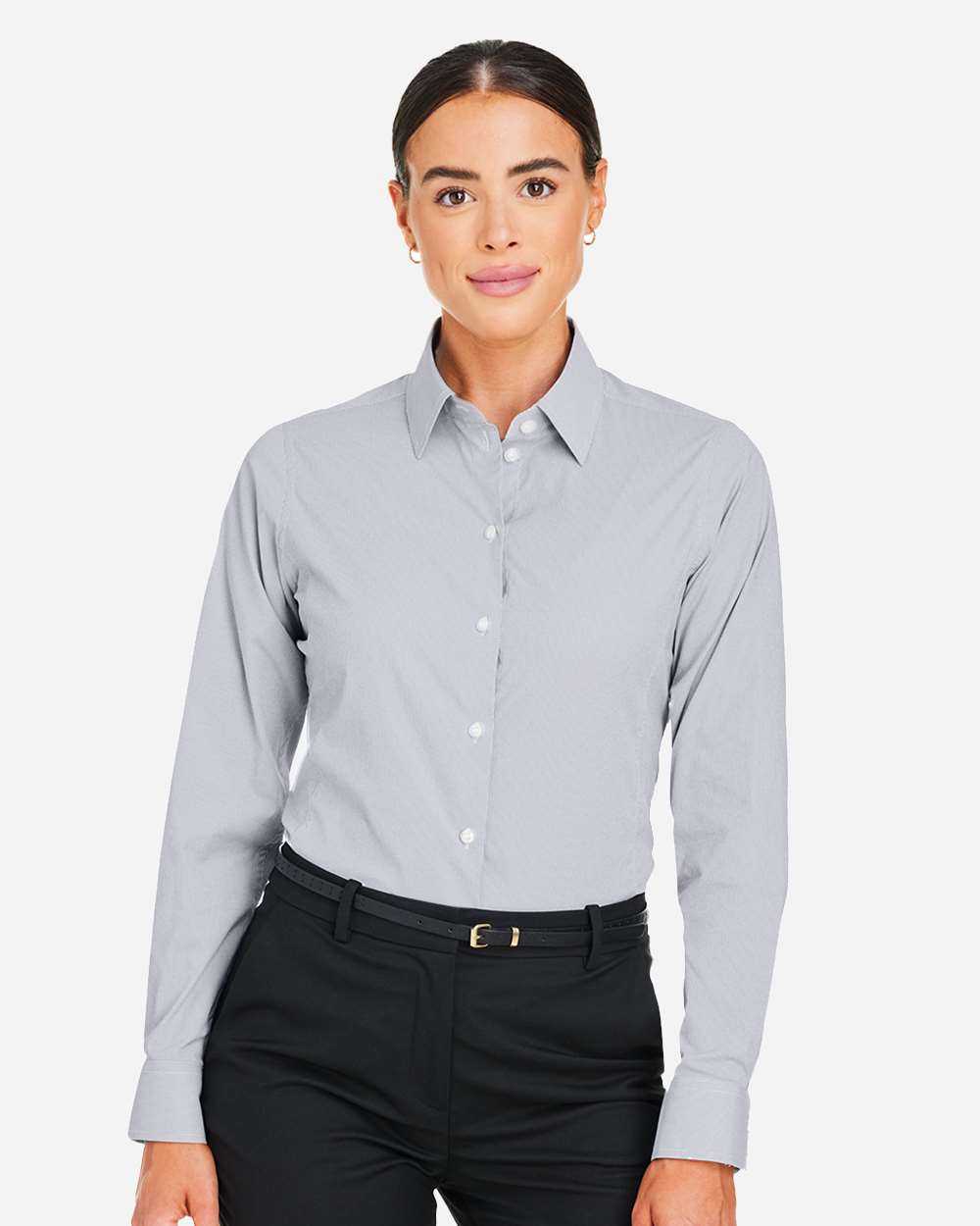 Devon & Jones Women's CrownLux Performance® Microstripe Dress Shirt DG537W