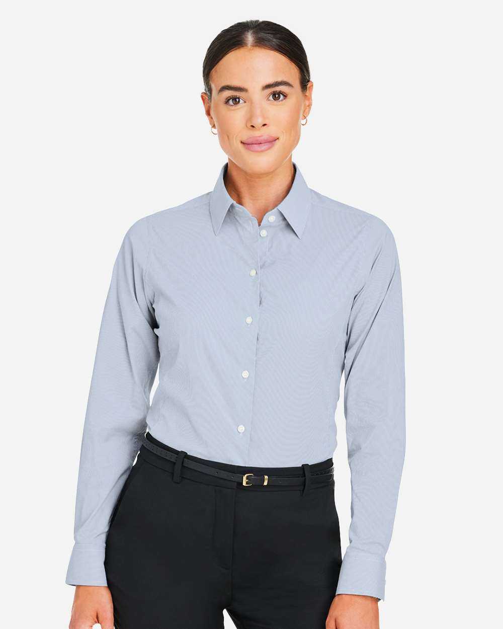 Devon & Jones Women's CrownLux Performance® Microstripe Dress Shirt DG537W