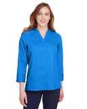 Women's Crown Collection® Stretch Broadcloth Three-Quarter Sleeve Blouse