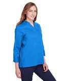 Women's Crown Collection® Stretch Broadcloth Three-Quarter Sleeve Blouse
