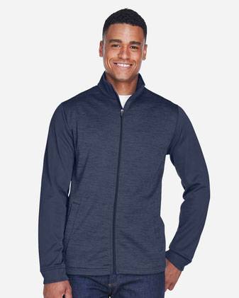 Devon & Jones Newbury Colorblock Mélange Fleece Full-Zip jacket DG796