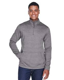 Devon & Jones Newbury Mélange Fleece Quarter-Zip Pullover DG798 Devon & Jones Newbury Mélange Fleece Quarter-Zip Pullover DG798