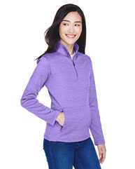 Women's Newbury Mélange Fleece Quarter-Zip Pullover