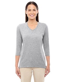 Women's Perfect Fit™ Bracelet-Length V-Neck Top Women's Perfect Fit™ Bracelet-Length V-Neck Top