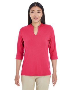 Devon & Jones Women's Perfect Fit™ Tailored Open Neckline Top DP188W Devon & Jones Women's Perfect Fit™ Tailored Open Neckline Top DP188W