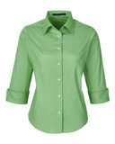 Women's Perfect Fit™ Three-Quarter Sleeve Stretch Poplin Dress Shirt