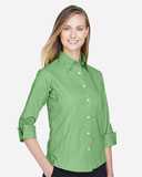 Women's Perfect Fit™ Three-Quarter Sleeve Stretch Poplin Dress Shirt