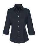 Women's Perfect Fit™ Three-Quarter Sleeve Stretch Poplin Dress Shirt