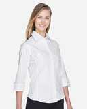 Women's Perfect Fit™ Three-Quarter Sleeve Stretch Poplin Dress Shirt