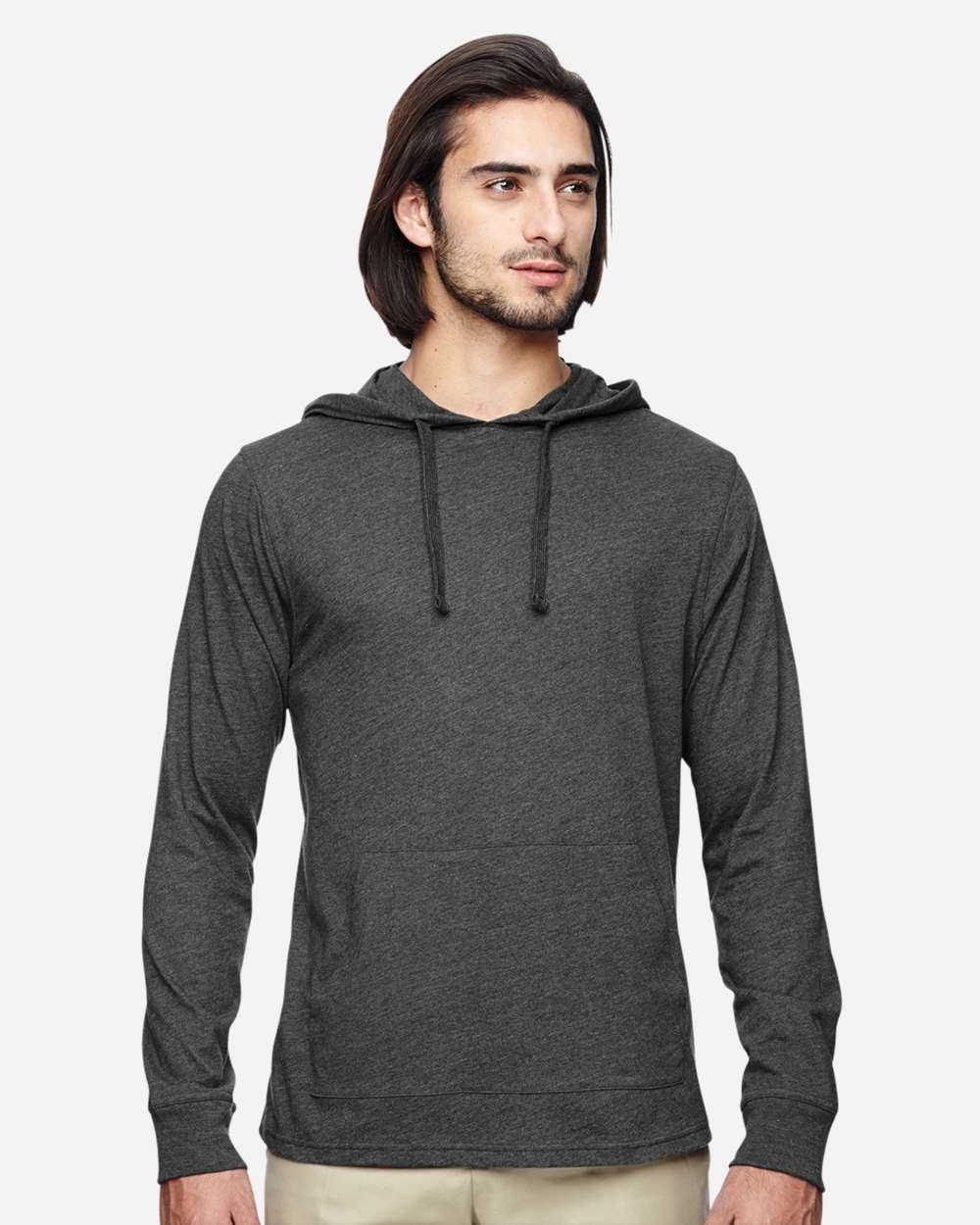Econscious Eco Jersey Pullover Hooded Long Sleeve T-Shirt EC1085