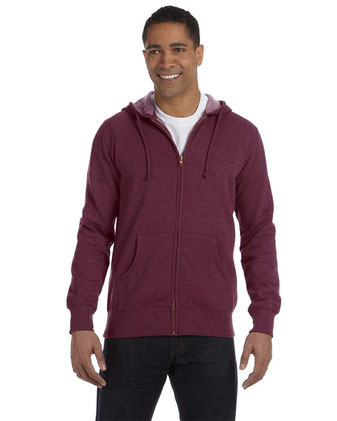 Econscious Heathered Full-Zip Hooded Sweatshirt EC5680