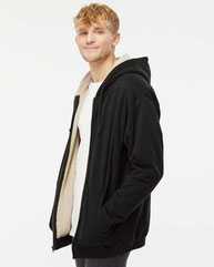 Sherpa-Lined Full-Zip Hooded Sweatshirt