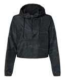 Women's Lightweight Quarter-Zip Pullover Crop Windbreaker
