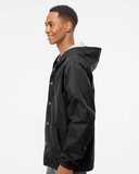 Water-Resistant Hooded Windbreaker
