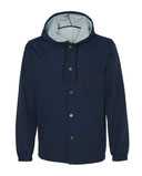 Water-Resistant Hooded Windbreaker
