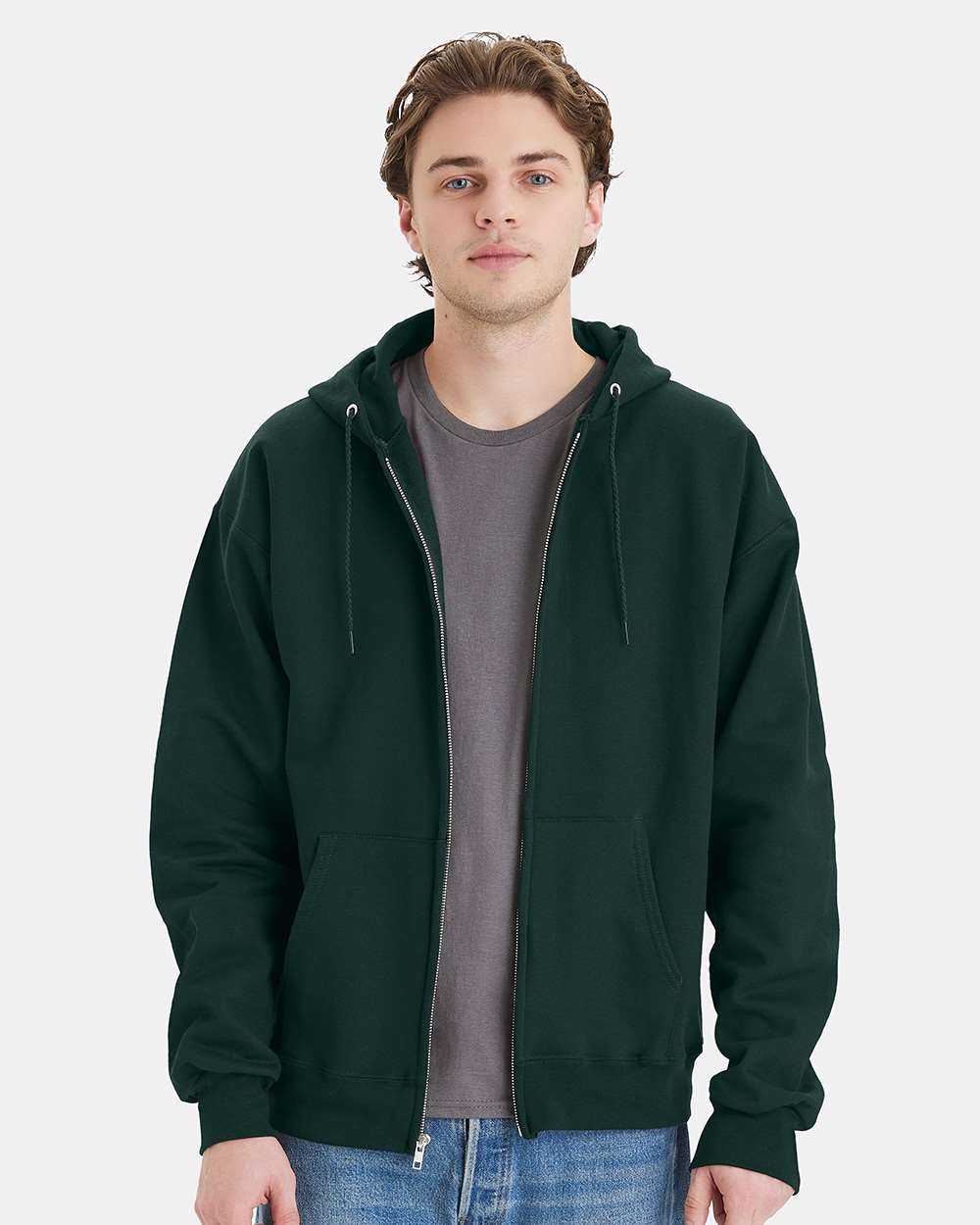 Hanes Ultimate Cotton® Full-Zip Hooded Sweatshirt F280