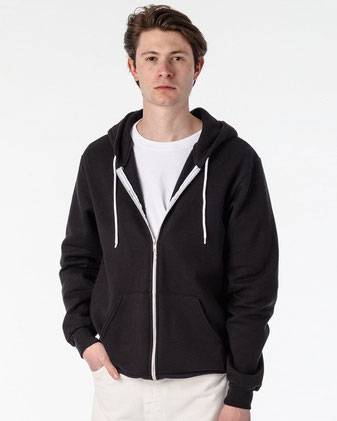 USA-Made Flex Fleece Full-Zip Hooded Sweatshirt