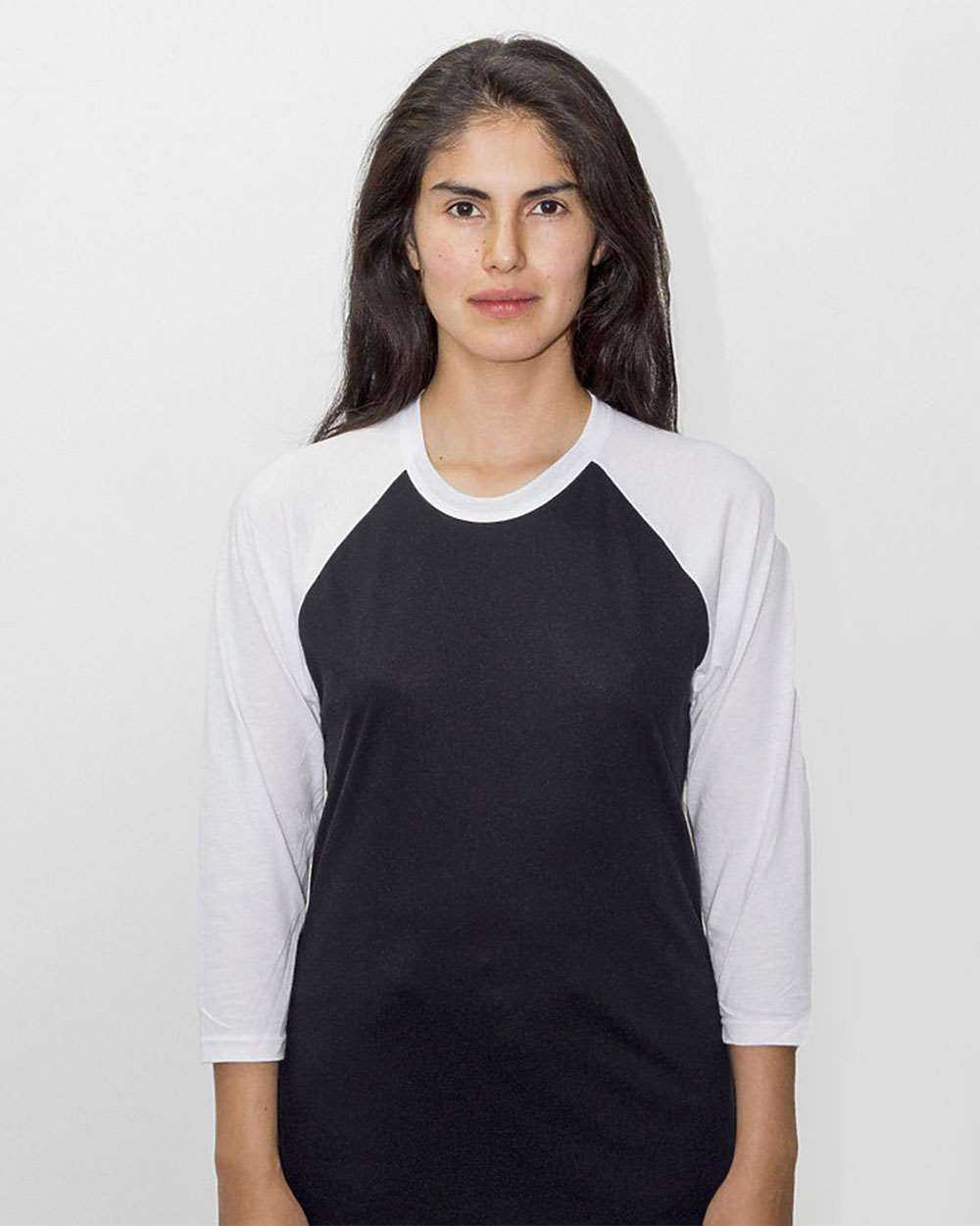 USA-Made Three Quarter Sleeve Raglan Baseball T-Shirt