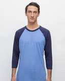 USA-Made Three Quarter Sleeve Raglan Baseball T-Shirt