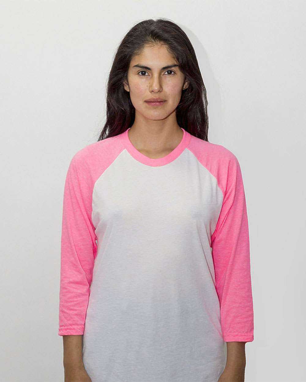USA-Made Three Quarter Sleeve Raglan Baseball T-Shirt