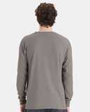 Garment-Dyed Long Sleeve T-Shirt With a Pocket