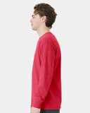 Garment-Dyed Long Sleeve T-Shirt With a Pocket