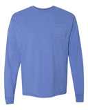 Garment-Dyed Long Sleeve T-Shirt With a Pocket