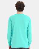 Garment-Dyed Long Sleeve T-Shirt With a Pocket