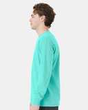 Garment-Dyed Long Sleeve T-Shirt With a Pocket
