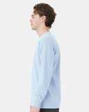Garment-Dyed Long Sleeve T-Shirt With a Pocket
