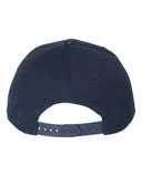 Canvas Crown with Weathered Camo Visor Cap