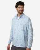 Men's Airweight KC Printed Quarter-Zip Pullover