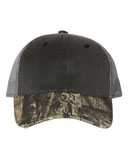 Distressed Camo Mesh-Back Cap