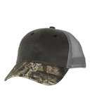 Distressed Camo Mesh-Back Cap