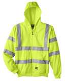 Berne Hi-Vis Class 3 Lined Hooded Sweatshirt