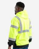 Hi-Vis Class 3 Color Block Full-Zip Hooded Sweatshirt