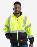 Hi-Vis Class 3 Color Block Full-Zip Hooded Sweatshirt