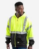 Hi-Vis Class 3 Color Block Full-Zip Hooded Sweatshirt