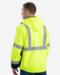 Hi-Vis Class 3 Hooded Soft Shell Jacket