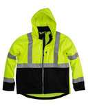 Hi-Vis Class 3 Hooded Soft Shell Jacket