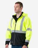 Hi-Vis Class 3 Hooded Soft Shell Jacket