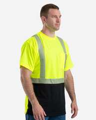 Hi-Vis Class 2 Color Blocked Pocket T-Shirt