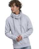Just Hoods Cross Neck Hooded Sweatshirt JHA021