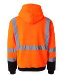 Hi-Vis Full-Zip Hooded Sweatshirt