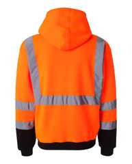 Hi-Vis Full-Zip Hooded Sweatshirt