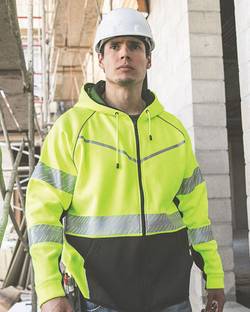 Kishigo Premium Black Series® Full-Zip Hooded Sweatshirt JS150 Kishigo Premium Black Series® Full-Zip Hooded Sweatshirt JS150